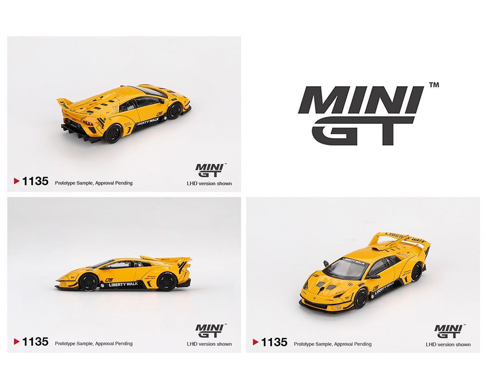 [Pre-Order] Mini GT 1:64 LB★WORKS Mini GT 1:64 LB-Silhouette WORKS MURCIELAGO GT Evo – Yellow