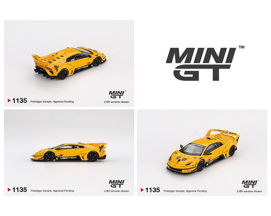 [Pre-Order] Mini GT 1:64 LB★WORKS Mini GT 1:64 LB-Silhouette WORKS MURCIELAGO GT Evo – Yellow