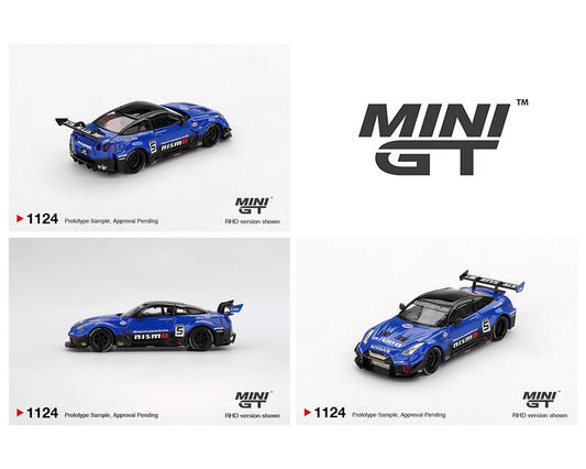 [Pre-Order] Mini GT 1:64 LB-Silhouette WORKS GT NISSAN 35GT-RR Ver.2 – Blue- Mijo Exclusives