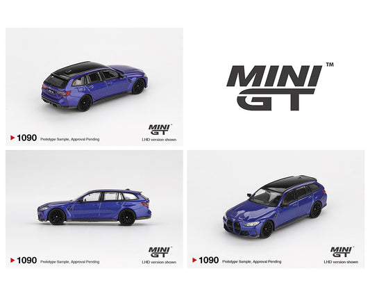 [Pre-Order] Mini GT 1:64 BMW M3 Competition Touring – Portimao Blue Metallic