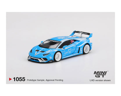[Pre-Order] Mini GT 1:64 LB★WORKS Lamborghini Huracán GT GRAVITY – Blue