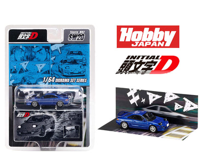 [Pre-Order] Hobby Japan 1:64 Initial D Diorama Set Series Toyota MR2 (SW20)/Initial D Kai Kogashiwa VS Takumi Fujiwara