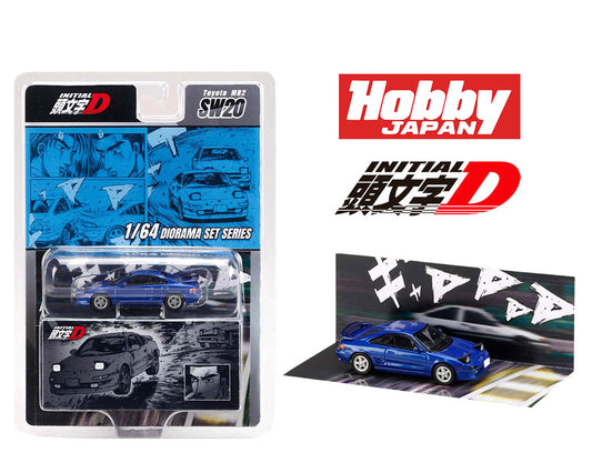 [Pre-Order] Hobby Japan 1:64 Initial D Diorama Set Series Toyota MR2 (SW20)/Initial D Kai Kogashiwa VS Takumi Fujiwara