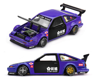 [Pre-Order] Kaido House x Mini GT Toyota AE86 Sprinter Trueno TOUGE V1- Blue