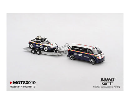 [Pre-Order] Mini GT 1:64 Porsche 911 Dakar #718 / Volkswagen ID. Buzz Porsche Centrum Gelderland Roughroads Set