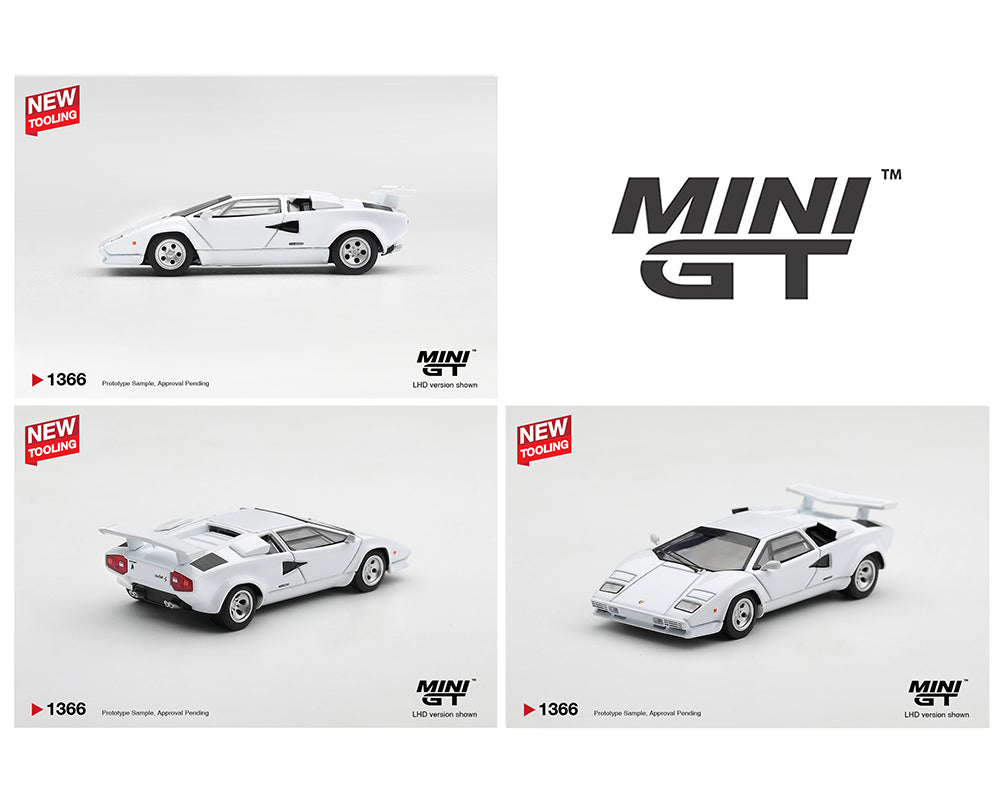 [Pre-Order] Mini GT 1:64 Lamborghini Countach LP500S White