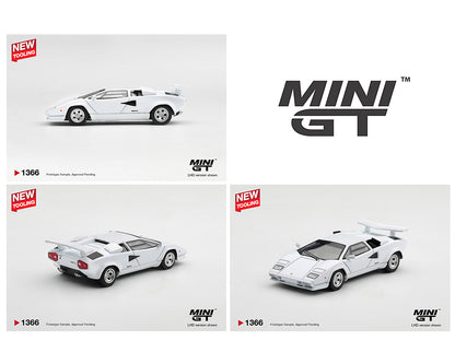 [Pre-Order] Mini GT 1:64 Lamborghini Countach LP500S White