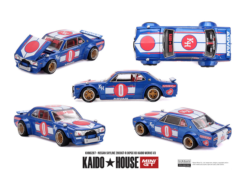 [Pre-Order] Kaido House x Mini GT 1:64 Nissan Skyline 2000GT-R (KPGC10) Kaido Works V3