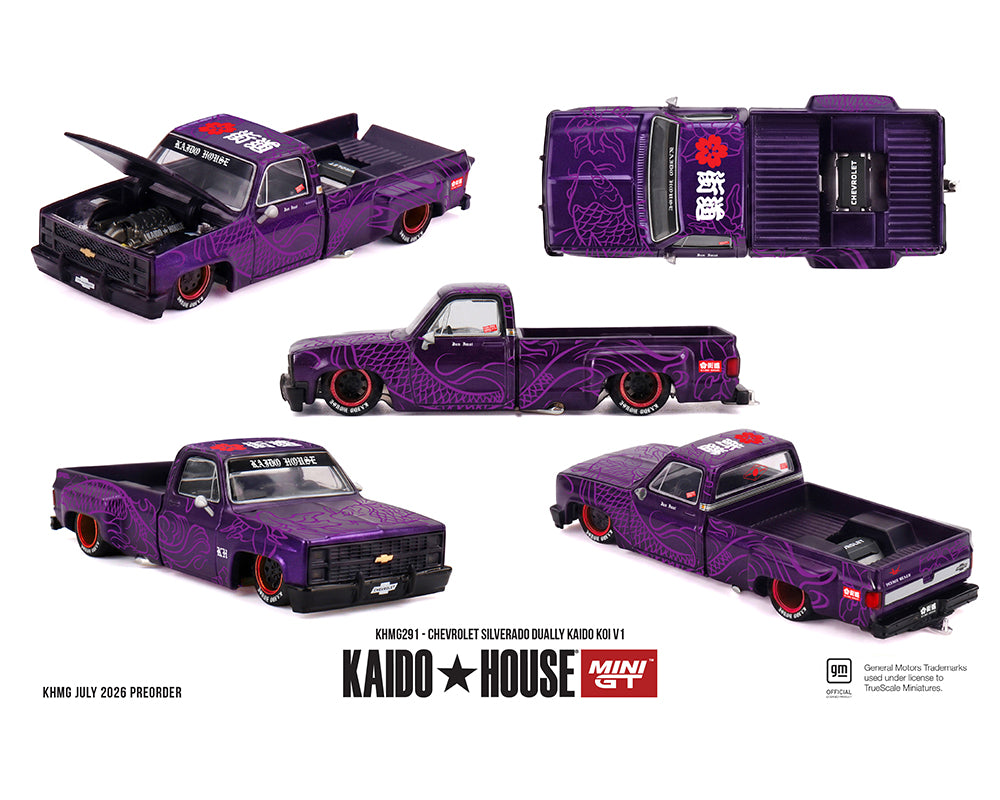 [Pre-Order] Kaido House x Mini GT 1:64 Chevrolet Silverado Dually KAIDO Koi V1