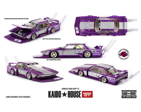 [Pre-Order] Kaido House x Mini GT Kaido Star V1- Purple Silver