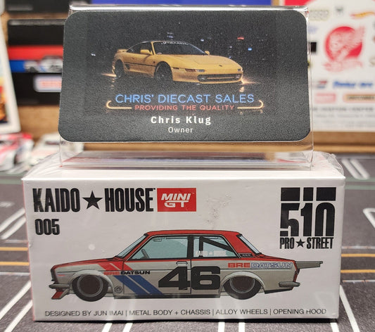 Kaido House x Mini GT 1:64 Datsun 510 Pro Street KHMG005