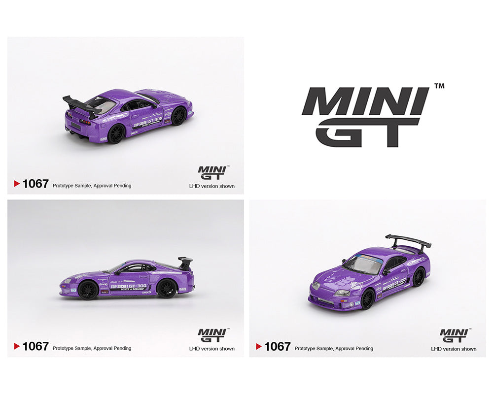 [Pre-Order] Mini-GT 1:64 Toyota Supra (A80) Top Secret GT-300 Top Secret Purple – Mijo Exclusives