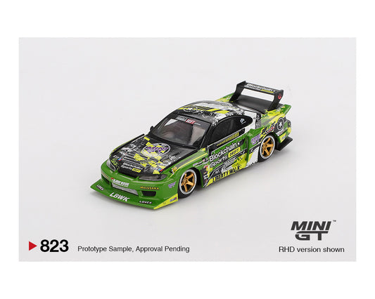 [Pre-Order] Mini GT 1:64 Nissan LB-Super Silhouette S15 SILVIA #555 V2 2024 – Green – Formula Drift Japan