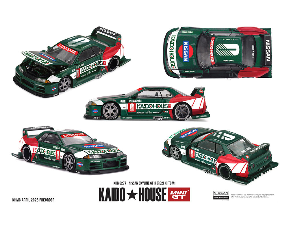 [Pre-Order] Kaido House x Mini GT Nissan Skyline GT-R (R32) KHTC V1 – Green