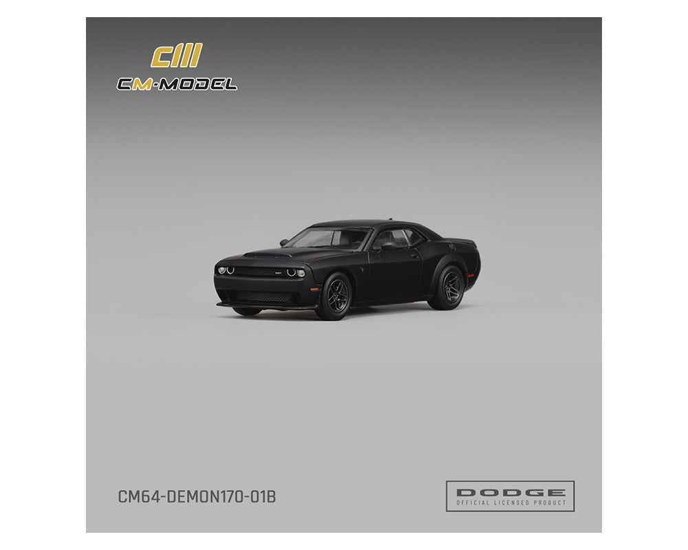 [Pre-Order] CM Model 1:64 Dodge Demon 170 – Matte Black