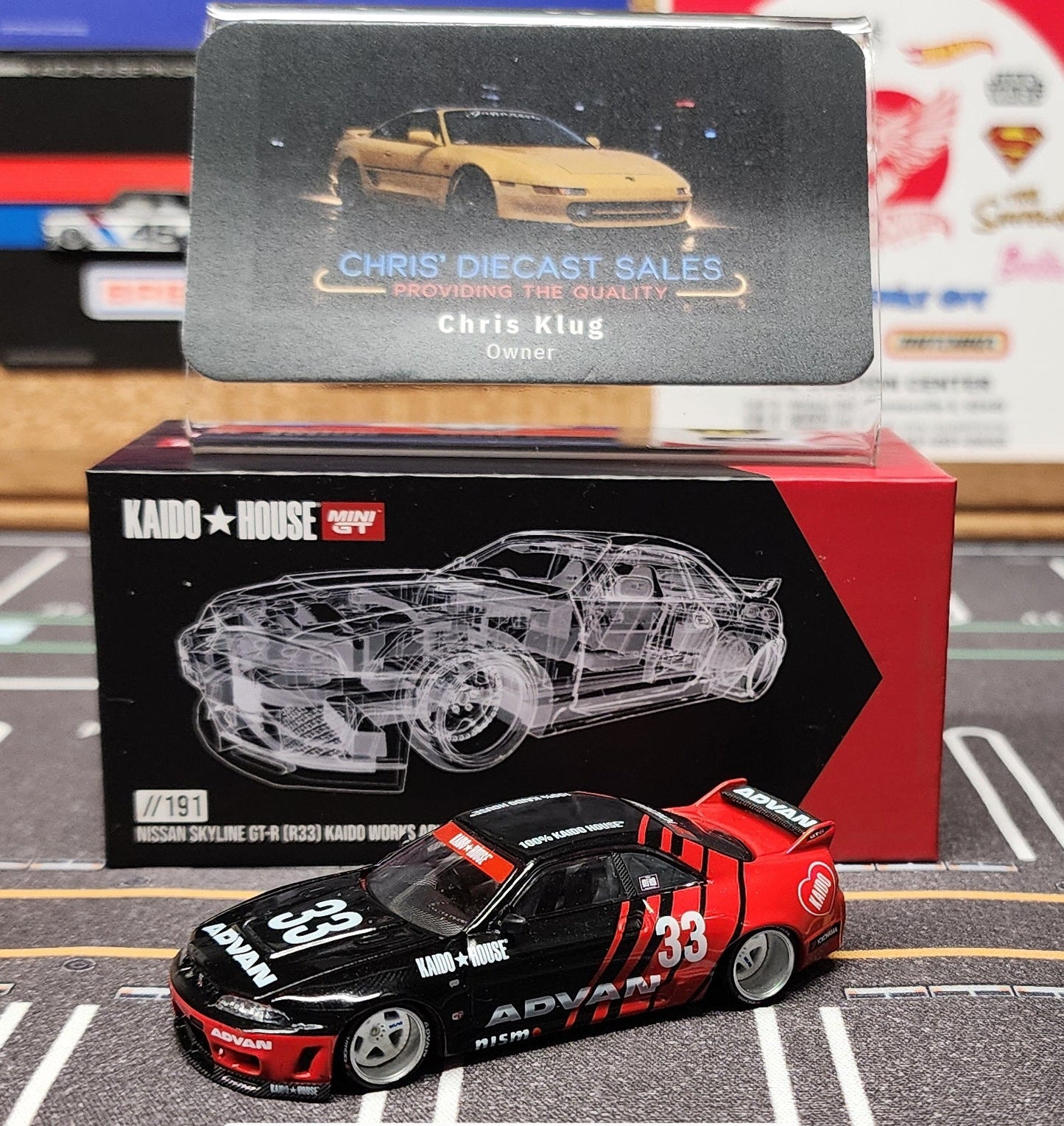 *OPENED* Kaido House x Mini GT 1:64 Nissan Skyline GT-R (R33) Kaido Works ADVAN