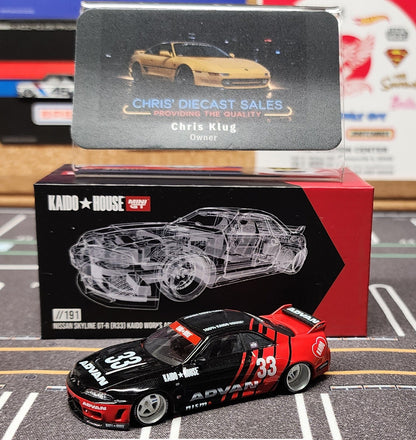 *OPENED* Kaido House x Mini GT 1:64 Nissan Skyline GT-R (R33) Kaido Works ADVAN