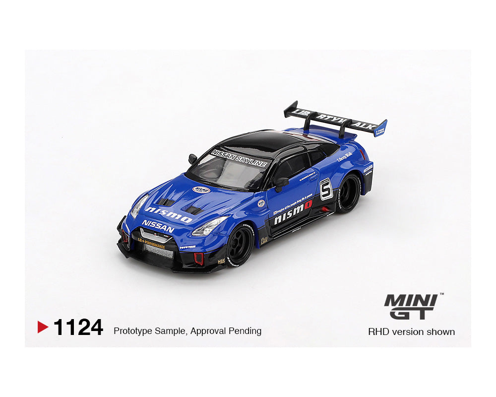 [Pre-Order] Mini GT 1:64 LB-Silhouette WORKS GT NISSAN 35GT-RR Ver.2 – Blue- Mijo Exclusives
